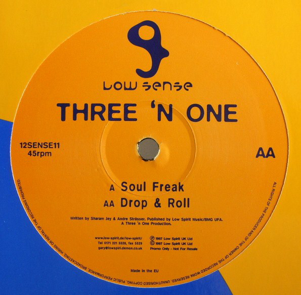 Three 'N One - Soul Freak / Drop & Roll - Used Vinyl Record 12" image 1