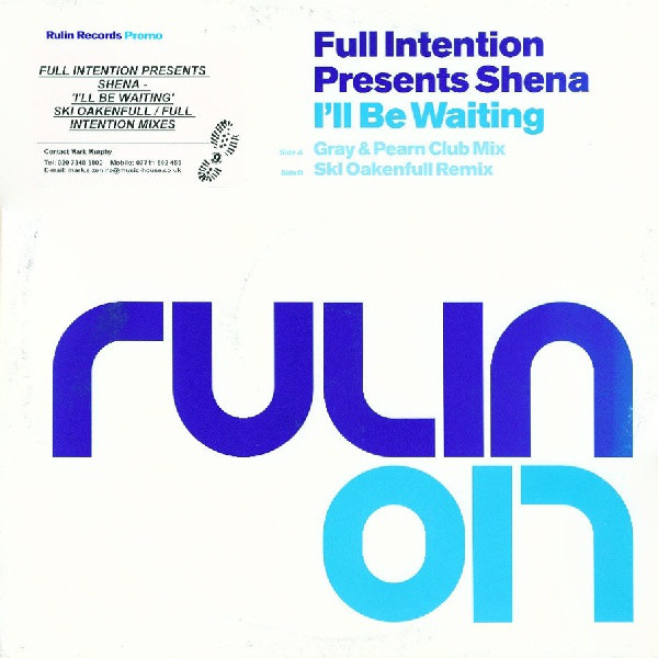 Full Intention - I'll Be Waiting - Used Vinyl Record 12" image 1