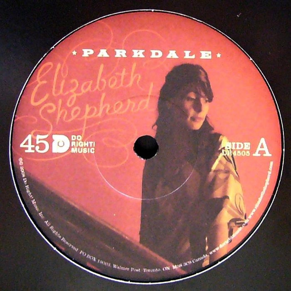 Elizabeth Shepherd - Parkdale - Vinyl Record 7" image 1