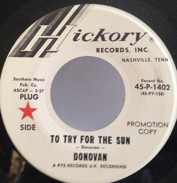 Donovan - To Try For The Sun - Used Vinyl Record 7" image 1