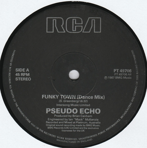 Pseudo Echo - Funky Town - Used Vinyl Record 12" image 1