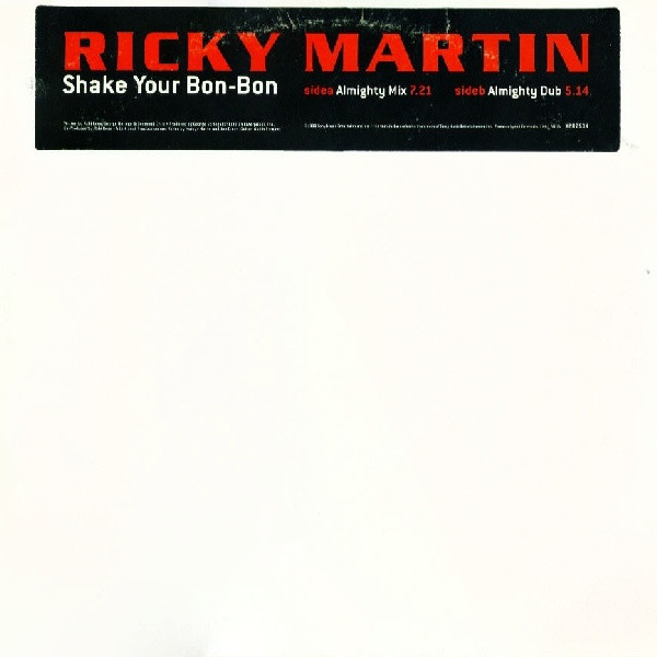 Ricky Martin - Shake Your Bon-Bon - Used Vinyl Record 12" image 1