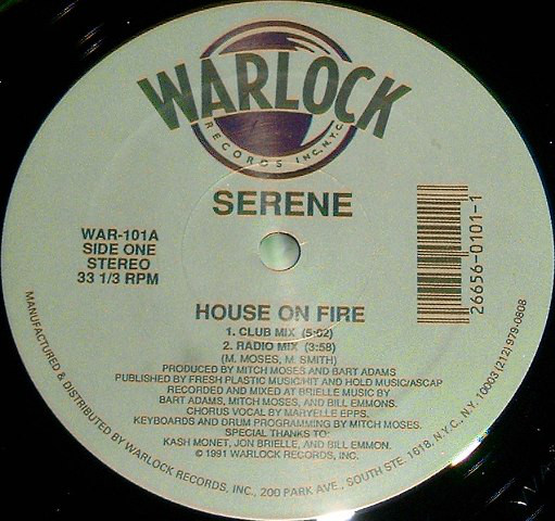 Serene - House On Fire - Used Vinyl Record 12" image 1