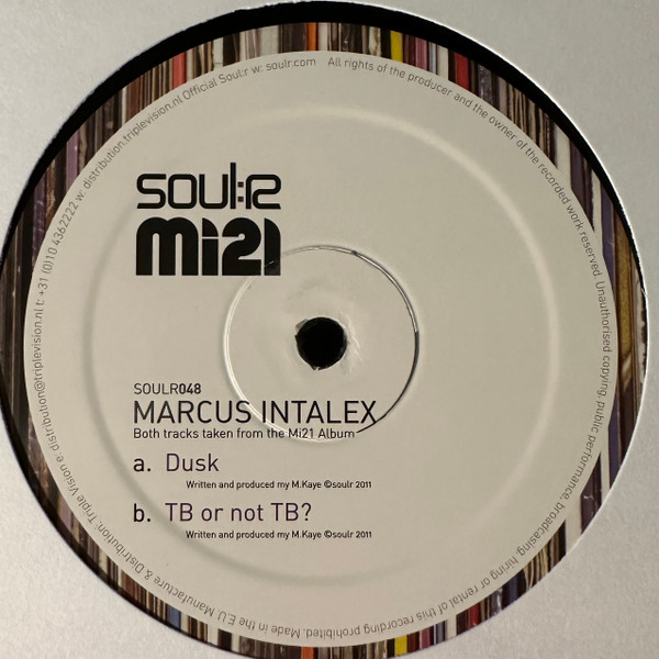 Marcus Intalex - Dusk / TB Or Not TB? - Vinyl Record 12" image 1
