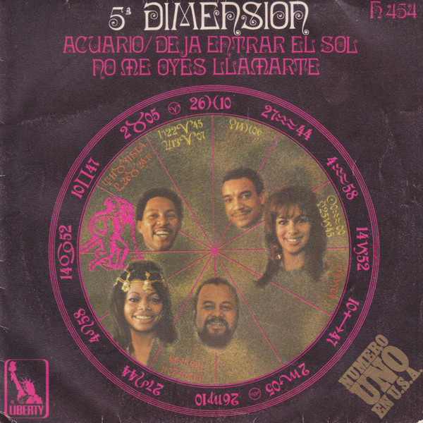 Fifth Dimension - Acuario/Deja Entrar El Sol / No Me Oyes Llamarte - Us image 1
