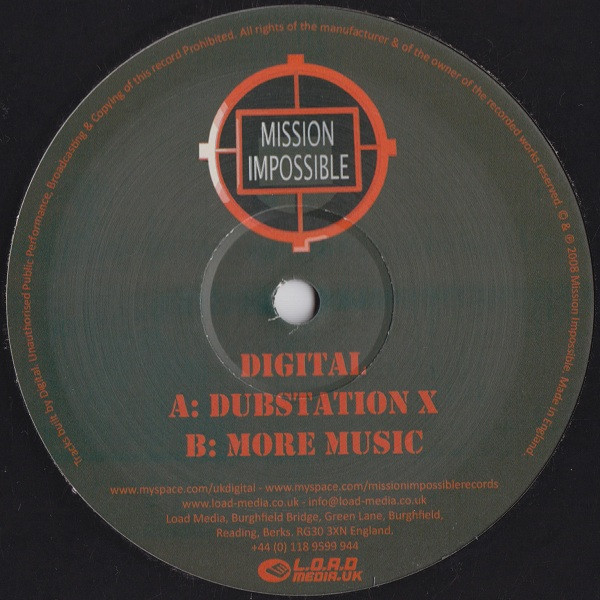 Digital - Dubstation X / More Music - Vinyl Record 12" image 1