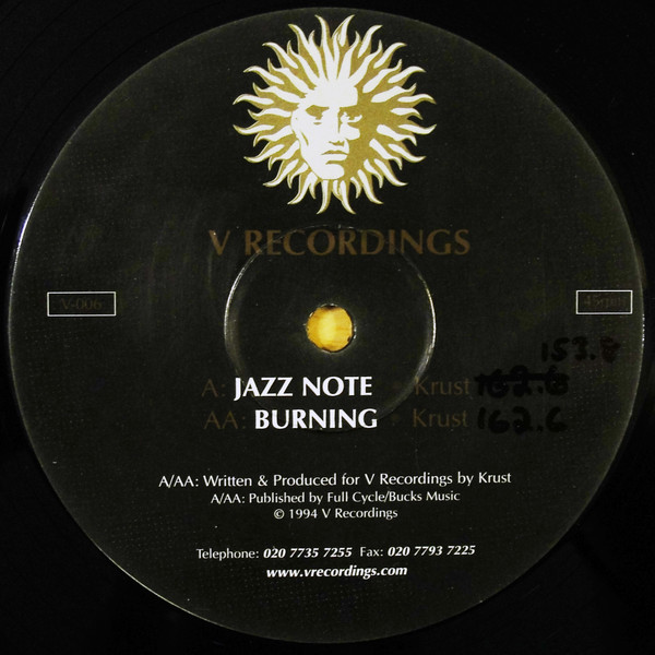 Krust - Jazz Note / Burning - Vinyl Record 12" image 1