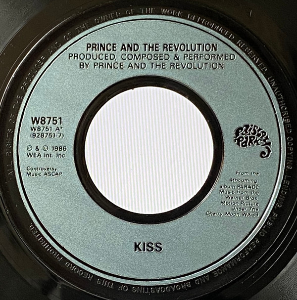 Prince And The Revol - Kiss - Used Vinyl Record 7" image 1