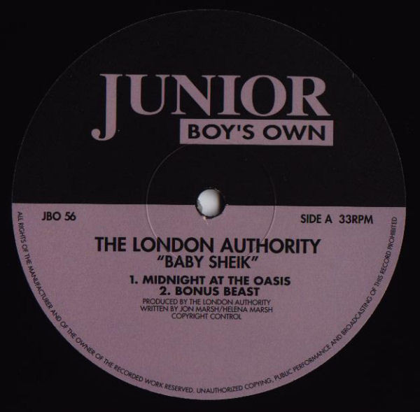 London Authority - Baby Sheik - Used Vinyl Record 12" image 1