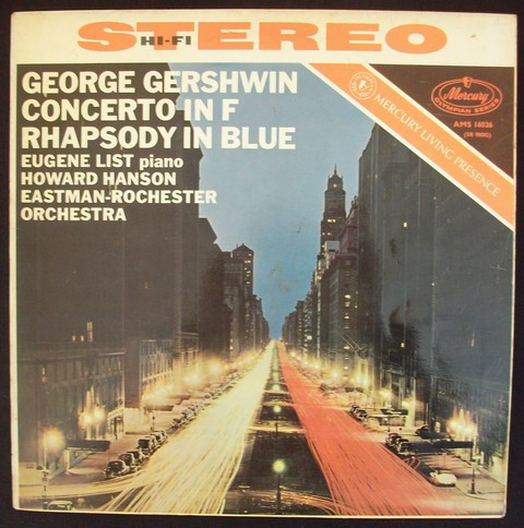 George Gershwin - Concerto In F; Rhapsody In Blue - Used Vinyl Record image 1