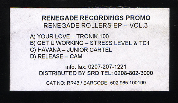 Various - Renegade Rollers EP – Vol.3 - Used Vinyl Record 1 image 1