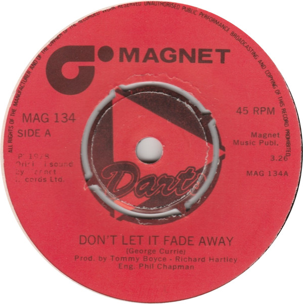 Darts - Don't Let It Fade Away - Used Vinyl Record 7" image 1