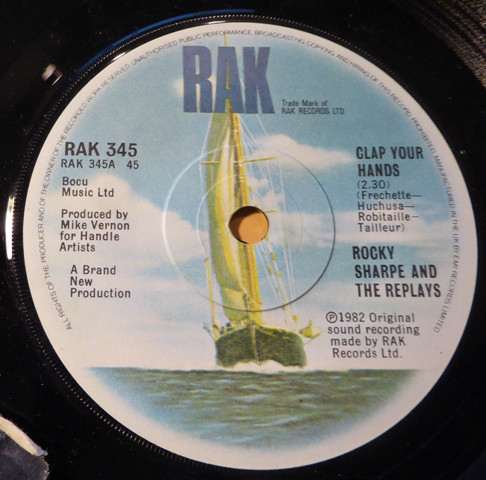 Rocky Sharpe & The R - Clap Your Hands - Used Vinyl Record 7" image 1