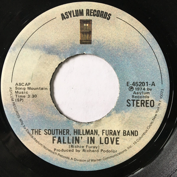 Souther-Hillman-Fura - Fallin' In Love - Used Vinyl Record 7" image 1