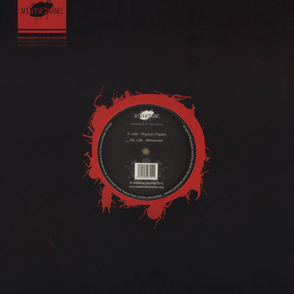 Late - Phantom Papers / Bittersweet - Vinyl Record 12" image 1