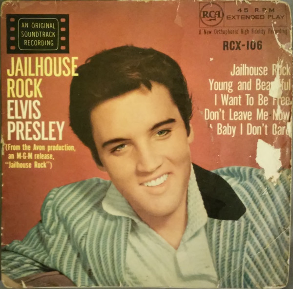 Elvis Presley - Jailhouse Rock - Used Vinyl Record 7" image 1