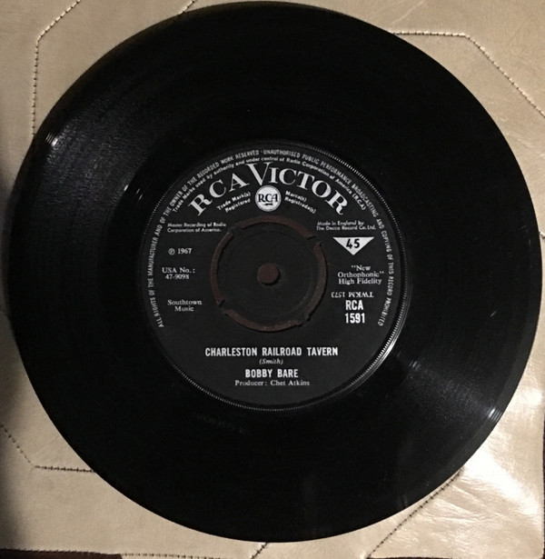 Bobby Bare - Charleston Railroad Tavern - Used Vinyl Record 7" image 1