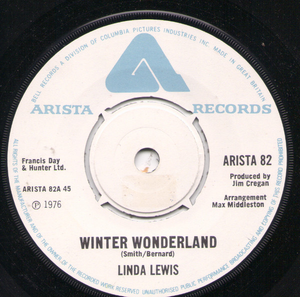 Linda Lewis - Winter Wonderland - Used Vinyl Record 7" image 1