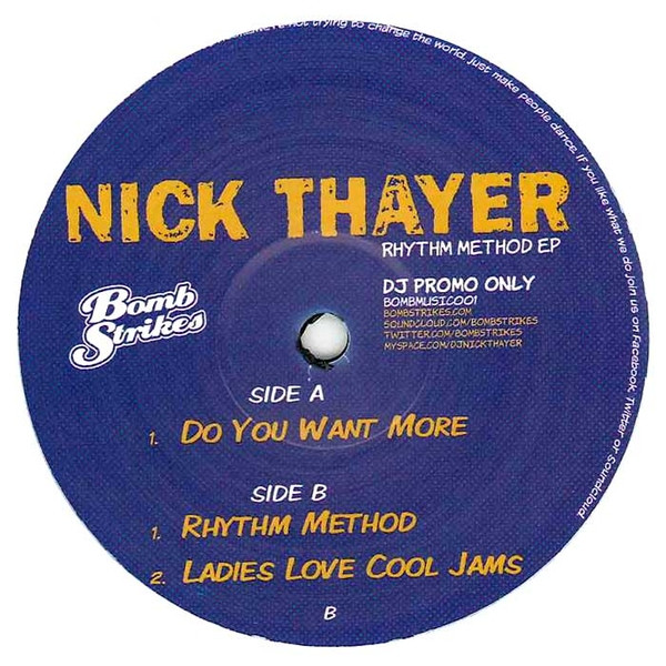 Nick Thayer - Rhythm Method EP - Vinyl Record 12" image 1