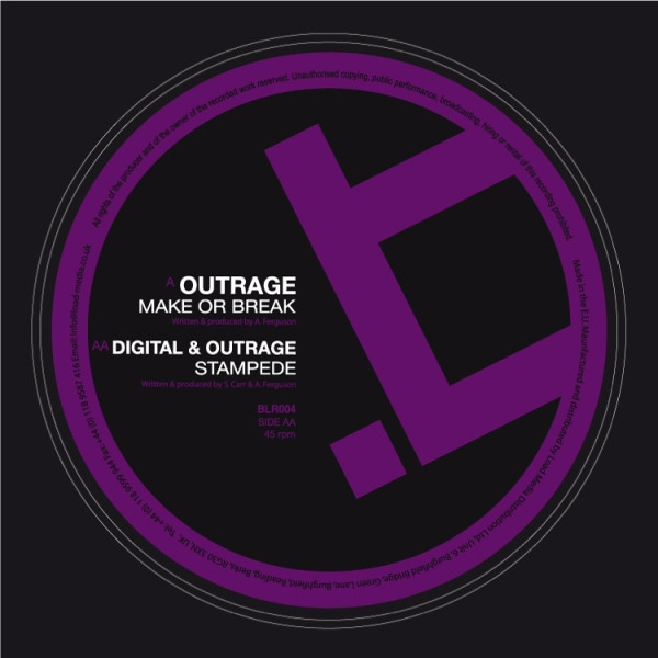 Outrage - Make Or Break / Stampede - Vinyl Record 12" image 1