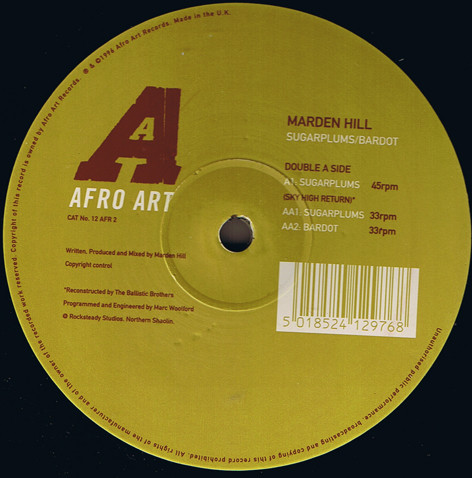 Marden Hill - Sugarplums / Bardot - Used Vinyl Record 12" image 1