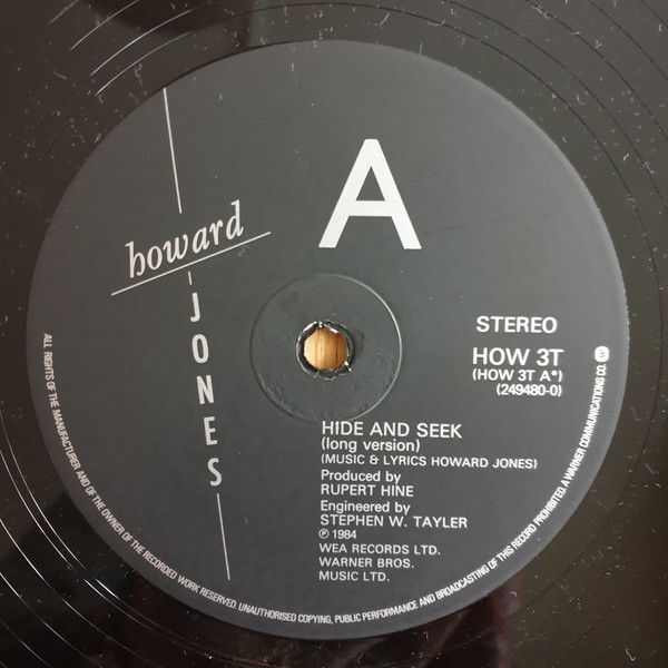 Howard Jones - Hide And Seek - Used Vinyl Record 12" image 1