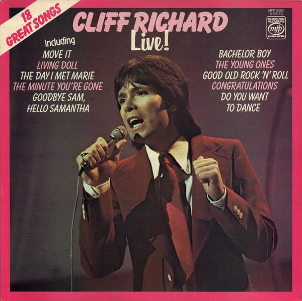 Cliff Richard - Live! - Used Vinyl Record image 1