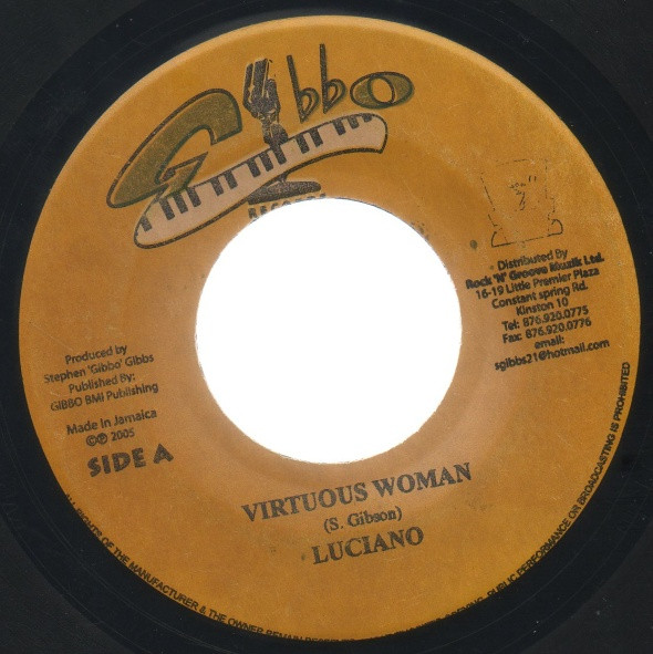 Luciano - Virtuous Woman / Give It To You - Used Vinyl Record 7" image 1