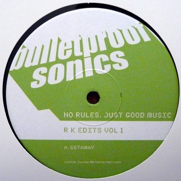 RK Edits - Vol. 1 - Vinyl Record 12" image 1