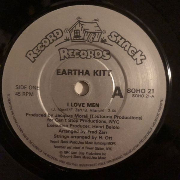 Eartha Kitt - I Love Men - Used Vinyl Record 7" image 1