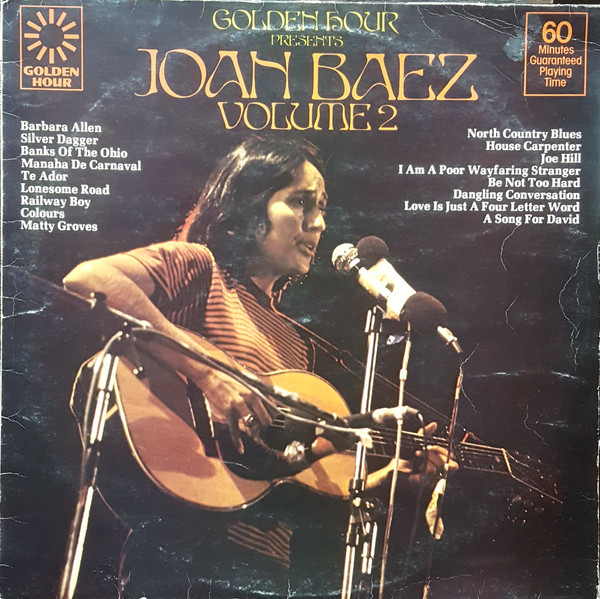Joan Baez - Golden Hour Presents  Volume 2 - Used Vinyl Record image 1