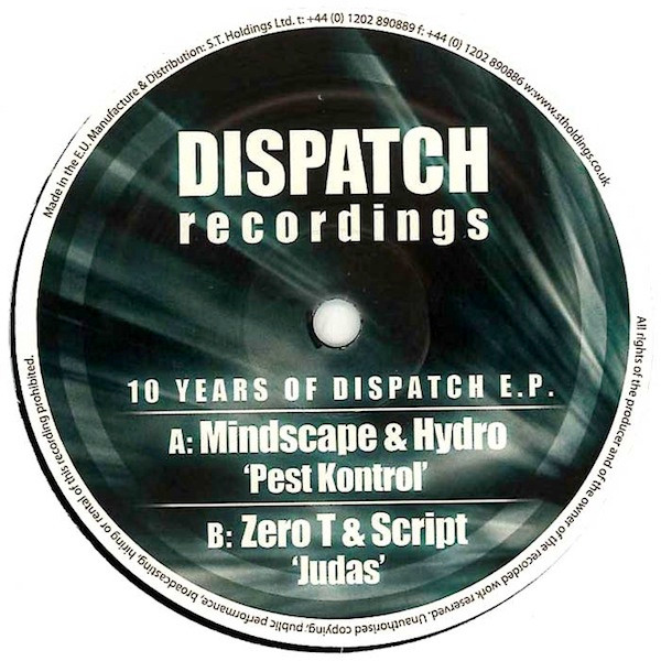 Mindscape - 10 Years Of Dispatch E.P. - Vinyl Record 12" image 1