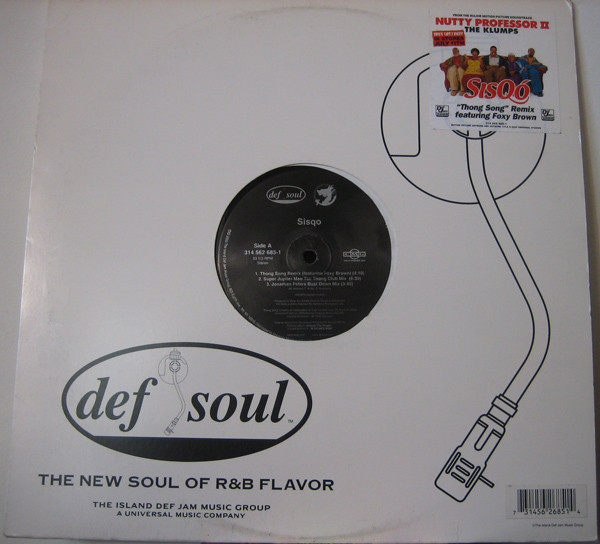 Sisqo - Thong Song (Remix) - Used Vinyl Record 12" image 1