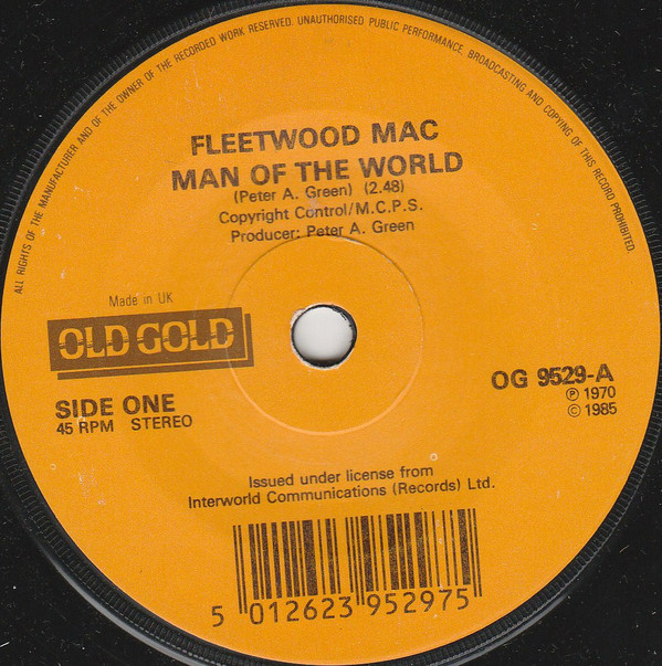 Fleetwood Mac - Man Of The World - Used Vinyl Record 7" image 1