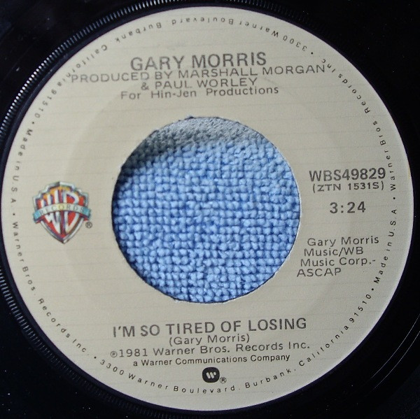 Gary Morris - Headed For A Heartache / I'm So Tired Of Losing - Used image 1