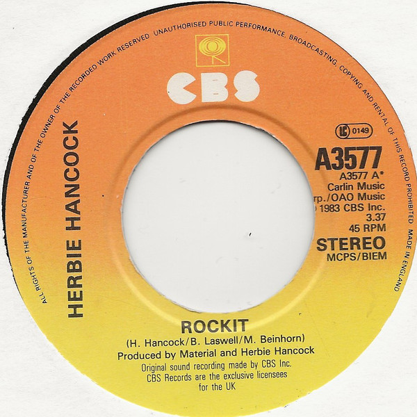 Herbie Hancock - Rockit - Used Vinyl Record 7" image 1