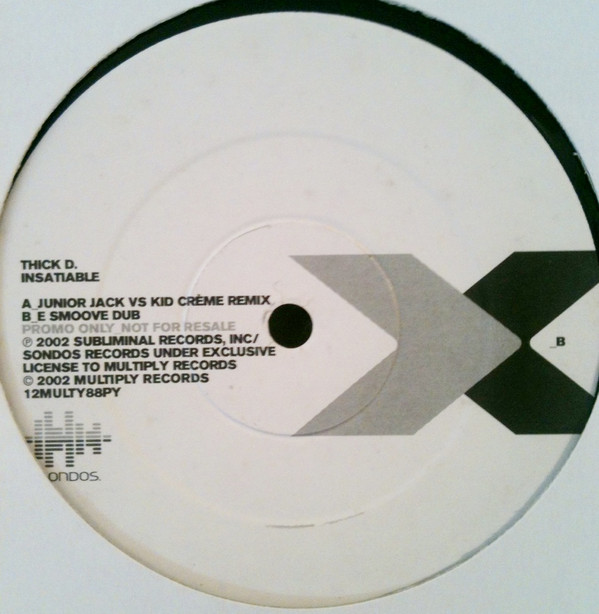 Thick Dick - Insatiable - Used Vinyl Record 12" image 1