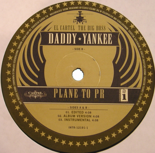 Daddy Yankee - Plane To PR - Used Vinyl Record 12" image 1