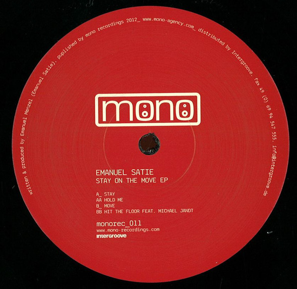 Emanuel Satie - Stay On The Move Ep - Vinyl Record 12" image 1