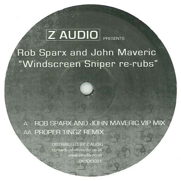 Rob Sparx - Windscreen Sniper (Re-Rubs) - Vinyl Record 12" image 1