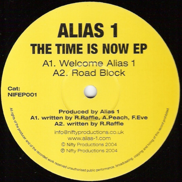 Alias 1 - Time Is Now EP - Vinyl Record 12" image 1