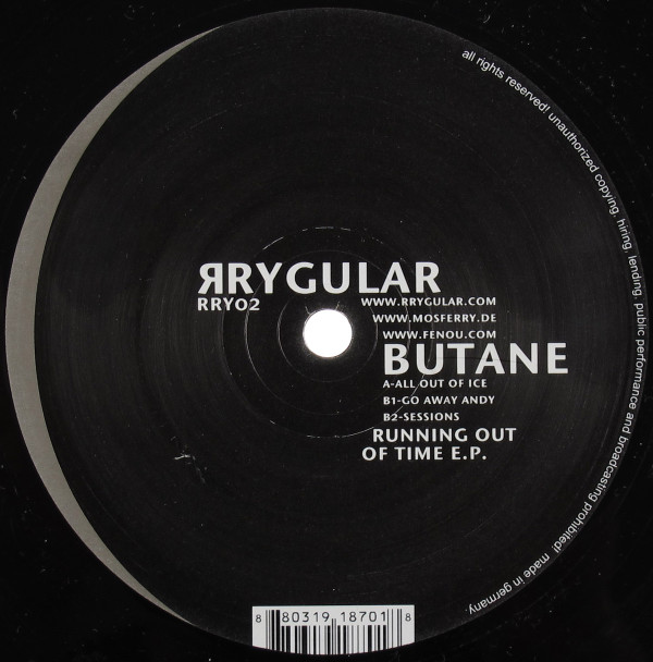 Butane - Running Out Of Time E.P. - Vinyl Record 12" image 1