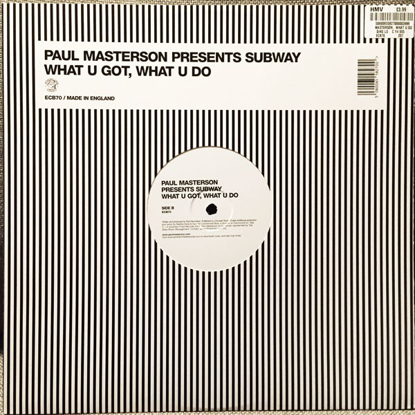 Paul Masterson - What U Got, What U Do - Used Vinyl Record 12" image 1