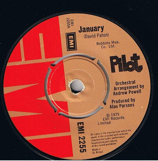 Pilot - January - Used Vinyl Record 7" image 1