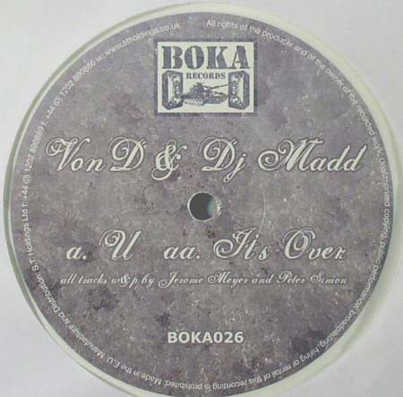Von D - U / It's Over - Vinyl Record 12" image 1