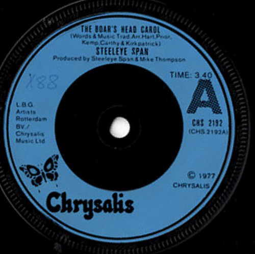 Steeleye Span - Boar's Head Carol - Used Vinyl Record 7" image 1