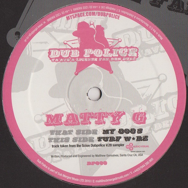 Matty G - My 808s / Turf W*rz - Vinyl Record 12" image 1