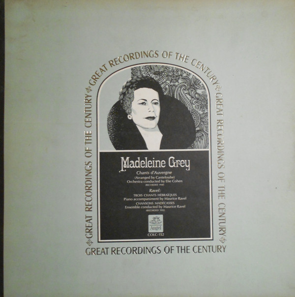 Madeleine Grey - Chants D'Auvergne etc. - Used Vinyl Record image 1