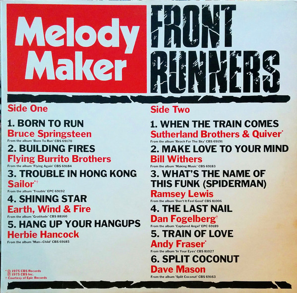 Various - Melody Maker Front Runners - Used Vinyl Record image 1