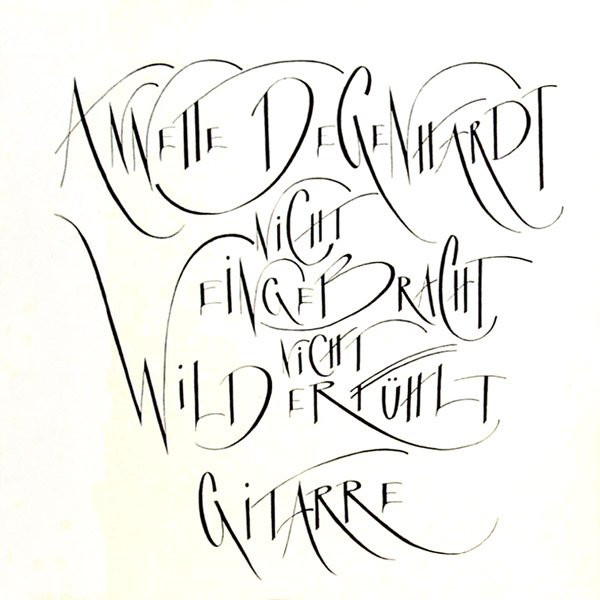 Annette Degenhardt - Nicht Eingebracht Nicht Wild Erfühlt (Gitarre) - image 1